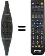 Replacement remote control Saba T 7049 NICX