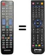 Replacement remote control Samsung UE 46D5000