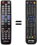 Replacement remote control Samsung UE 40D6500