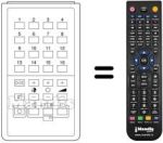 Replacement remote control UNIVERSUM 9291659