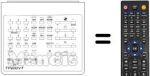 Replacement remote control UNIVERSUM 9597592