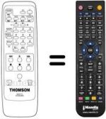 Replacement remote control Thomson VPH 6850 G
