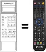 Replacement remote control Brionvega VR 5050 DIGITAL