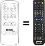 Replacement remote control VS 079 B