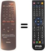 Replacement remote control Toshiba V 304 T