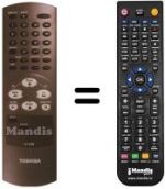 Replacement remote control Toshiba V 420 W