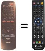 Replacement remote control Toshiba V 427 G