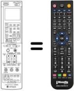 Replacement remote control VT-RM 843 E