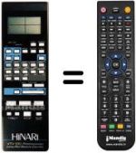 Replacement remote control VTV 100