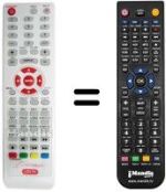 Replacement remote control DIUNAMAI WD-LE 1100