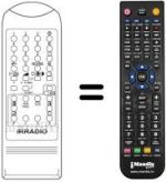 Replacement remote control Irradio XTC 1404 TXT