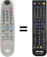Replacement remote control Saba T 51 B 40