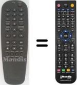 Replacement remote control Philips DVD 622