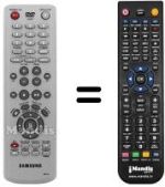 Replacement remote control Samsung DVD R-123