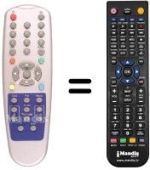 Replacement remote control Xsat FALCON 12 DTVA SECA MEDIAGUARD