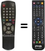Replacement remote control Samsung DSR 9500