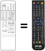 Replacement remote control DTT 2173 VF