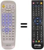 Replacement remote control Akai DV-P 3550