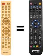 Replacement remote control Akai DV-PX 7500