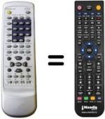 Replacement remote control Akai DV-PX 7590