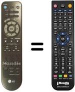Replacement remote control Goldstar DVD 3200E