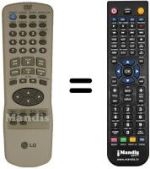 Replacement remote control Irradio DVD 630