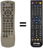 Replacement remote control LG DVD 5353