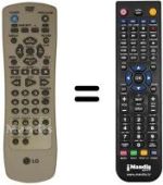 Replacement remote control LG DVD 6173