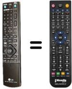 Replacement remote control LG RH-298 H
