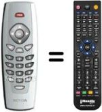 Replacement remote control Ingelen MEDIAMASTER 110 S