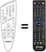 Replacement remote control Ingelen MEDIAMASTER 9701 S (IT)
