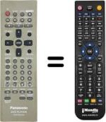 Replacement remote control Panasonic DVD RV 32