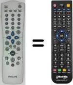 Replacement remote control Philips DVD R 890