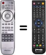 Replacement remote control Pioneer DV 668AV