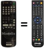 Replacement remote control Sony DVP-S 715