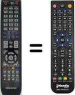 Replacement remote control Samsung DVD SH-897