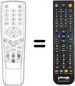 Replacement remote control Gbc SAT 4000