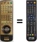 Replacement remote control Sony DVP-S 7770