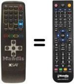 Replacement remote control Xsat CDTV 410