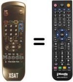 Replacement remote control Xsat CDTV 360