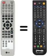 Replacement remote control LG LH-W 250 SC