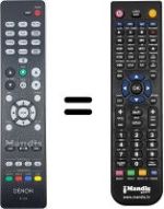 Replacement remote control Denon Denon-RC1226