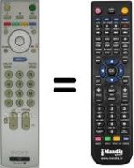 Replacement remote control Sony KDL-20S2030