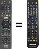 Replacement remote control Sony KDL40EX725