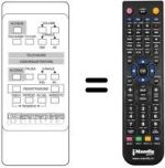 Replacement remote control Amstrad TVR3