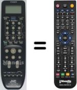 Replacement remote control JVC PQ11534M-18
