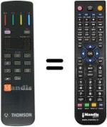 Replacement remote control Thomson 72DR60L