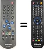 Replacement remote control Grundig DTR6000S