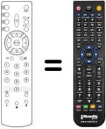 Replacement remote control Sinudyne VISION2539A