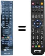 Replacement remote control Toshiba 40VL743G